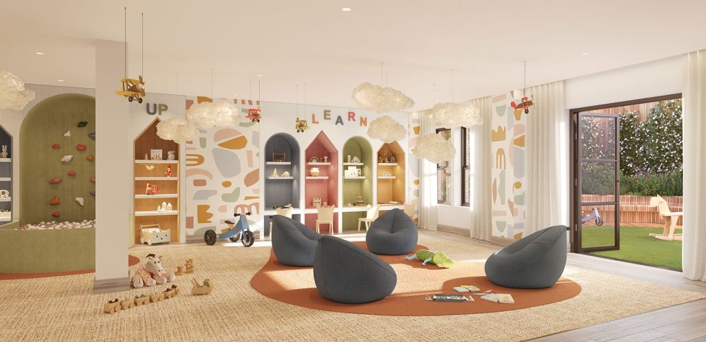 Children’s Playroom at 720 West End Avenue, condo amenities