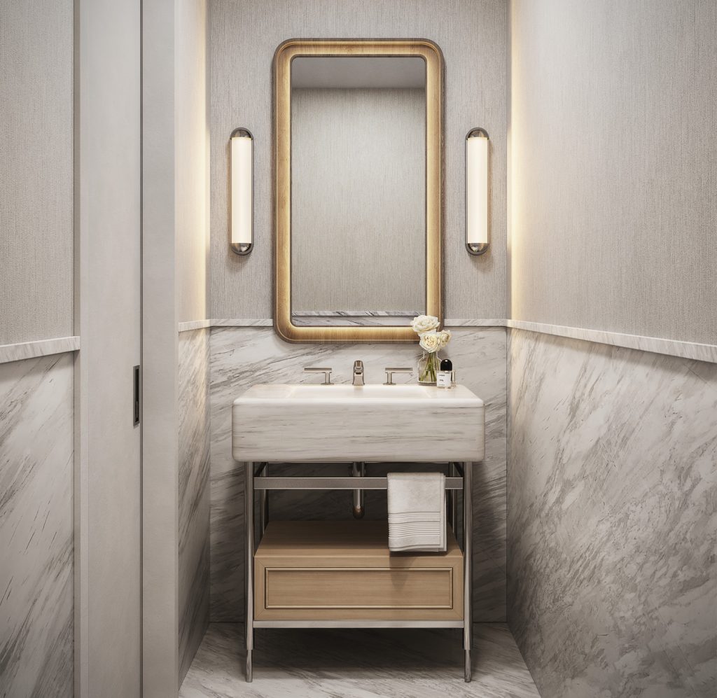 Modern bathroom in an UWS Residence at 720 West End Avenue